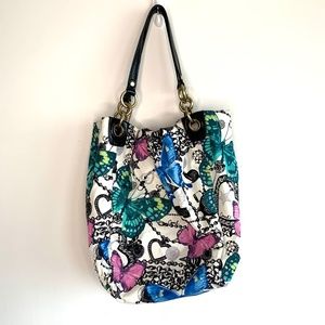Coach Carly Butterfly Slouch Shoulder Hobo Bag Purse